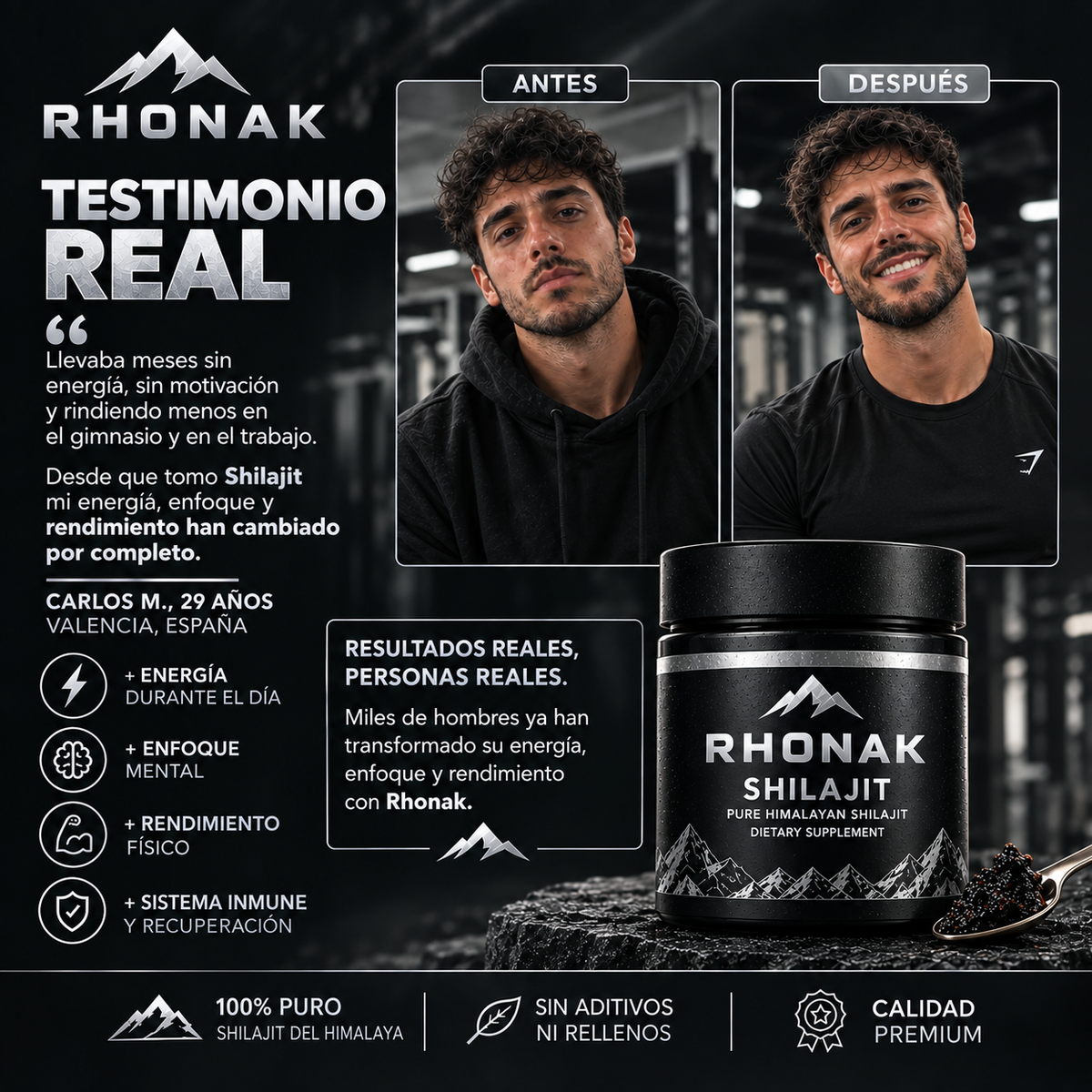 Rhonak® SHILAJIT PURO 100 g · Resina · Himalaya